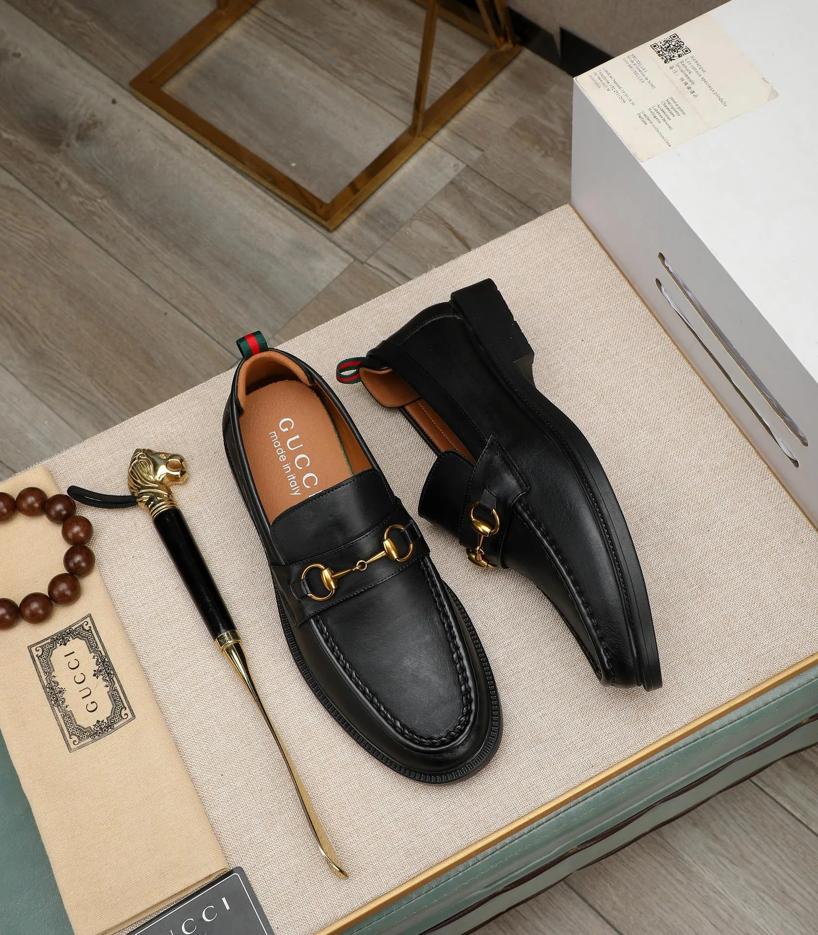 Men's men's shoes💰500📛📛Original (water-dyed cow lining) Gucci GUCCI official website formal shoes🌀 Italian🇮🇹imported cowhide➕top imported water-dyed cowhide lining💋Finely handmade original bottom, the real thing looks better when photographed in person Standard size 38-44
